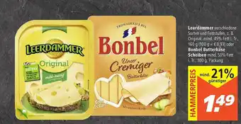 Marktkauf Leerdammer Oder Bonbel Butterkäse Scheiben Angebot