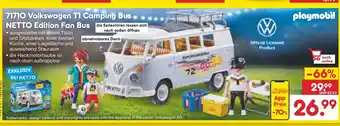 Netto Marken-Discount playmobil 71710 Volkswagen T1 Camping Bus NETTO Edition Fan Bus Angebot
