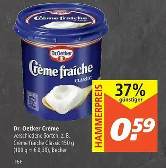 Marktkauf Dr. Oetker Crème Angebot