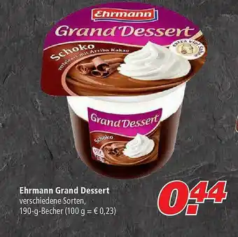 Marktkauf Ehrmann Grand Dessert Angebot