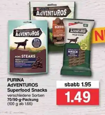 Famila Nord West Purina Adventuros Superfood Snacks 70/90g Angebot