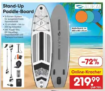 Netto Marken-Discount AUKAI Stand-Up Paddle-Board Angebot