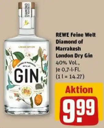 REWE REWE Feine Welt Diamond of Marrakesh London Dry Gin 0,7 L-Fl. Angebot