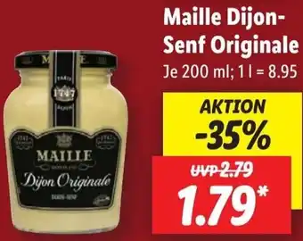 Lidl Maille Dijon-Senf Originale 200 ml Angebot