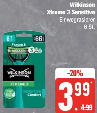 Edeka Wilkinson Xtreme 3 Sensitive Angebot