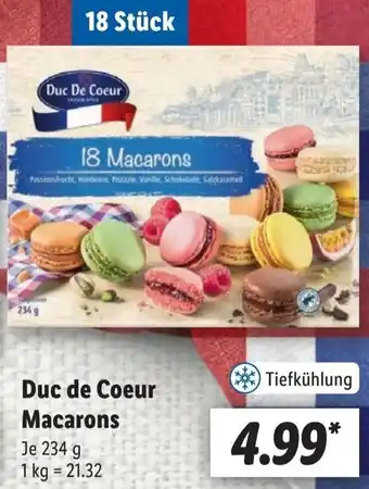 Lidl Duc de Coeur Macarons 234 g Angebot