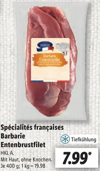 Lidl Spécialités françaises Barbarie Entenbrustfilet 400 g Angebot