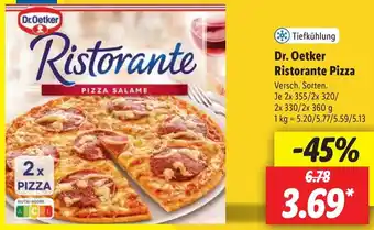 Lidl Dr. Oetker Ristorante Pizza Angebot