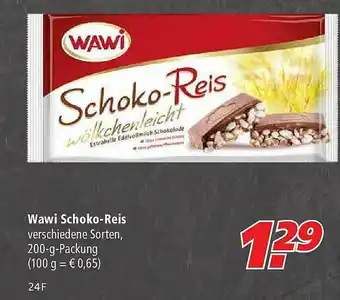 Marktkauf Wawi Schoko-reis Angebot