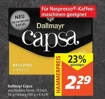 Marktkauf Dallmayr Capsa Angebot