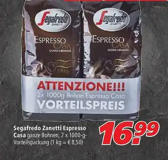 Marktkauf Segafredo Zanetti Espresso Casa Angebot