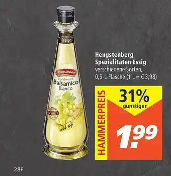 Marktkauf Hengstenberg Spezialitäten Essig Angebot