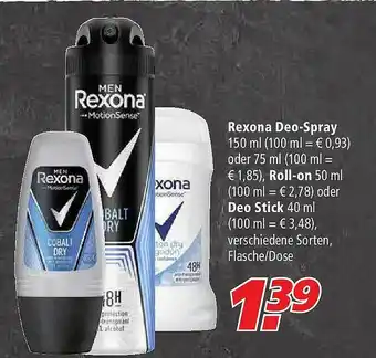 Marktkauf Rexona Deo-spray Roll-on Oder Deo Stick Angebot