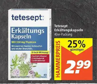 Marktkauf Tetesept Erkältungskapseln Angebot