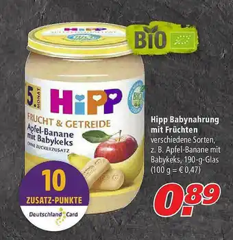 Marktkauf Hipp Babynahrung Mit Früchten Angebot