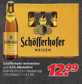 Marktkauf Schöfferhofer Hefeweizen Auch 0.0% Alkoholfrei Angebot