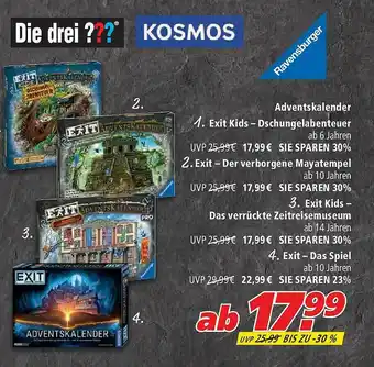 Marktkauf Adventskalender Die Drei ??? Kosmos Angebot