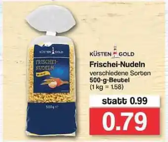 Famila Nord West Küsten Gold Frischei-nudeln 500g Beutel Angebot