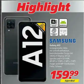 Marktkauf Samsung Galaxy A12 Angebot