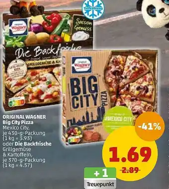 PENNY Original Wagner Big City Pizza Angebot