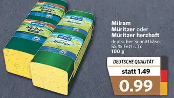 Combi Milram Müritzer oder Müritzer herzhaft 100g Angebot