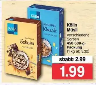 Famila Nord West Kölln Müsli 450-600g Angebot