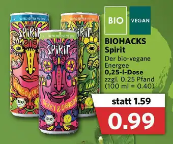 Combi Biohacks Spirit 0,25L Angebot