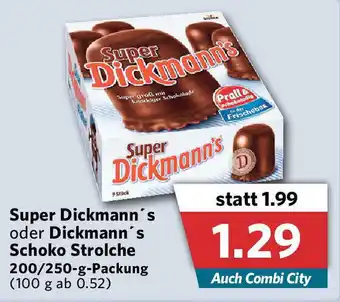 Combi Super Dickmann's oder Dickmann's Schoko Strolche 200/250g Angebot