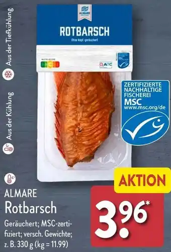 Aldi Nord ALMARE Rotbarsch Angebot