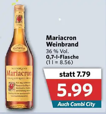 Combi Mariacron Weinbrand 0,7L Angebot