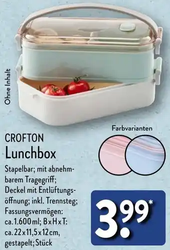 Aldi Nord CROFTON Lunchbox Angebot