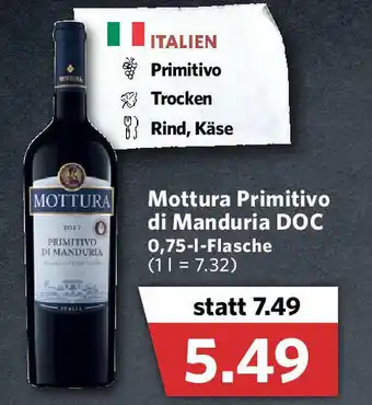 Combi Mottura Primitivo di Manduria DOC 0,75L Angebot