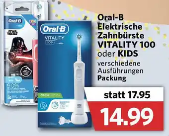 Combi Oral-B Elektrische Zahnbürste Vitality 100 oder Kids Angebot