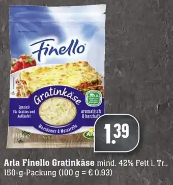 Edeka Neukauf Arla Finello Gratinkäse 150g Angebot
