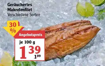 Globus Geräuchertes Makrelenfilet 100g Angebot