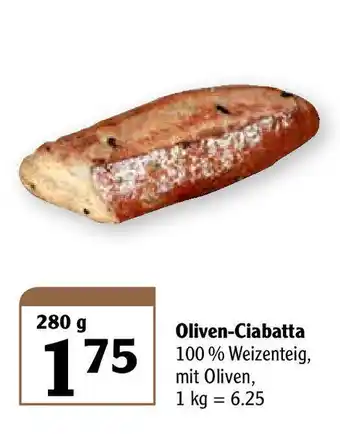 Globus Oliven Ciabatta 280g Angebot