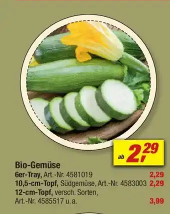 toom Baumarkt Bio-Gemüse Angebot