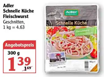 Globus Adler Schnelle Küche Fleischwurst 300g Angebot