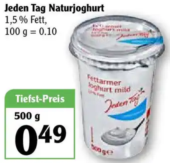 Globus Jeden Tag Naturjoghurt 500g Angebot