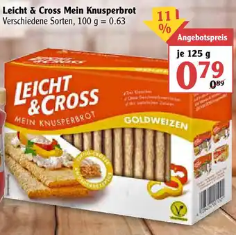 Globus Leicht & Cross Mein Knusperbrot 125g Angebot