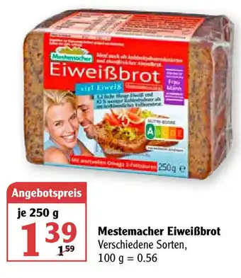 Globus Mestermacher Eiweißbrot 250g Angebot