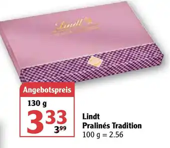 Globus Lindt Pralinés Tradition 130g Angebot