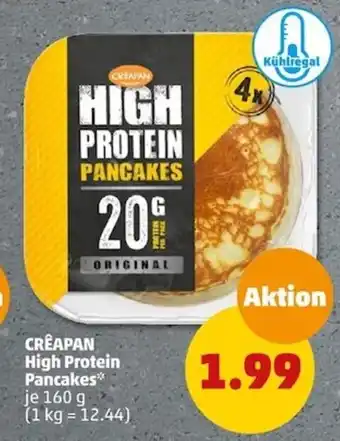 PENNY CRÊAPAN High Protein Pancakes je 160 g Angebot