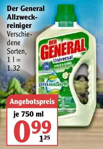 Globus Der General Allzweckreiniger 750ml Angebot