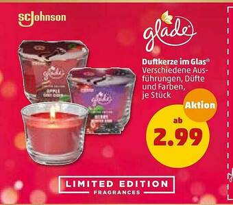 PENNY Glade Duftkerze Im Glas Scjohnson Angebot