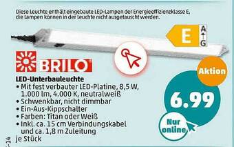 PENNY Brilo Led-unterbauleuchte Angebot
