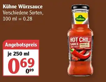 Globus Kühne Würzsauce 250ml Angebot