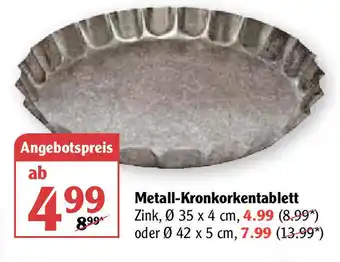 Globus Metall Kronkorkentablett Angebot