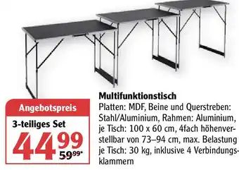 Globus Multifunktionstisch Angebot