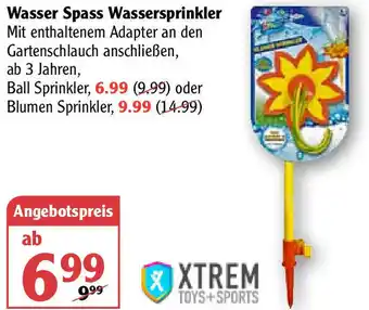 Globus Xtrem Wasser Spass Wassersprinkler Angebot